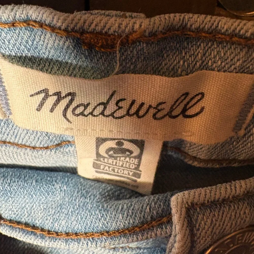 🎭 3/$20 Madewell High Rise Skinny Jeans 9” Light Wash Blue Womens 22W Plus Size - Picture 6 of 8